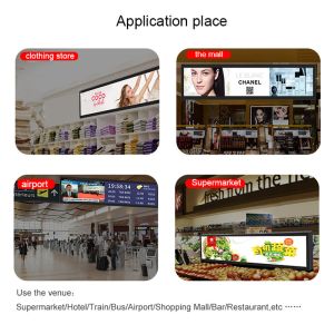 24inch-58.4inch Touch screen lcd advertisement display digital signage