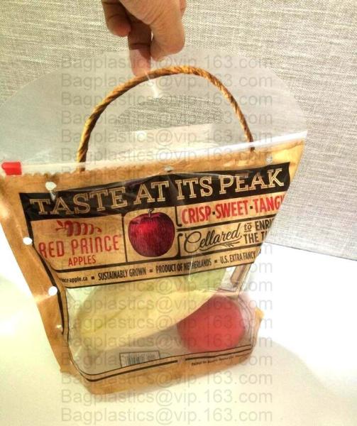 breathable opp cellophane plastic fresh vegetables packaging bag, vegetable