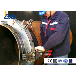 OEM Hydraulic Pipe Cutting Beveling Machine With Split Frame Structure