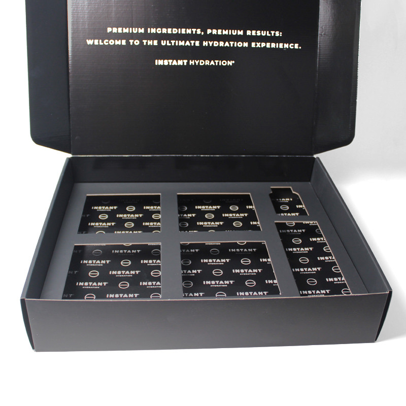 Custom Black empty Paper Box Wholesale Mailer Boxes With Different Size And Logo Gift Box