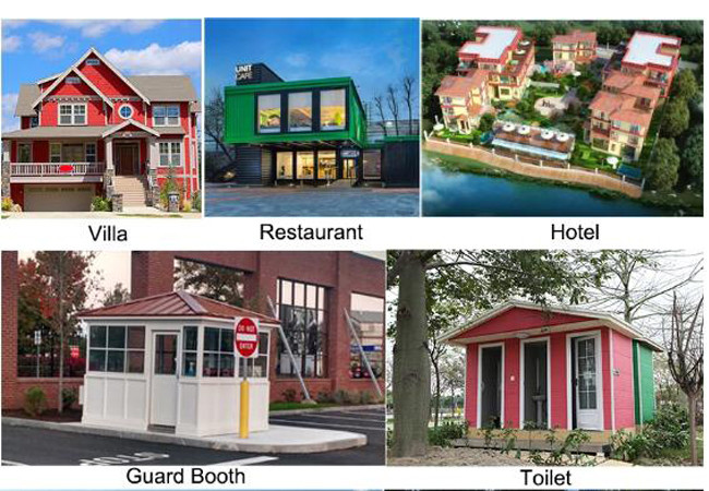 Custom Resort Cottage Prefab Country Homes Anti Seismic Windproof