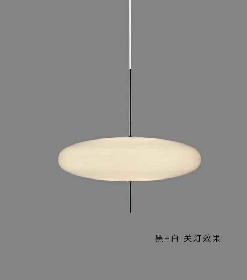 Black And White Flying Saucer Pendant Light Modern Art Bedroom Pendant Lamp(WH-GP-116)