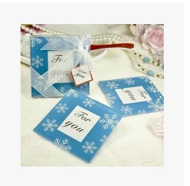 New creative promotion gift product wedding gift glass photo frame coaster cup