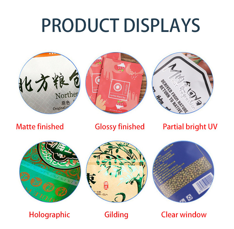 Customized Biscuit Storage Leak-Proof Food Sealing Ziplock Bags