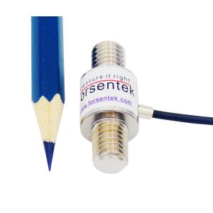 China Miniature Tension Compression Load Cell 200kg 300kg 500kg With M8 Threaded Rod on sale