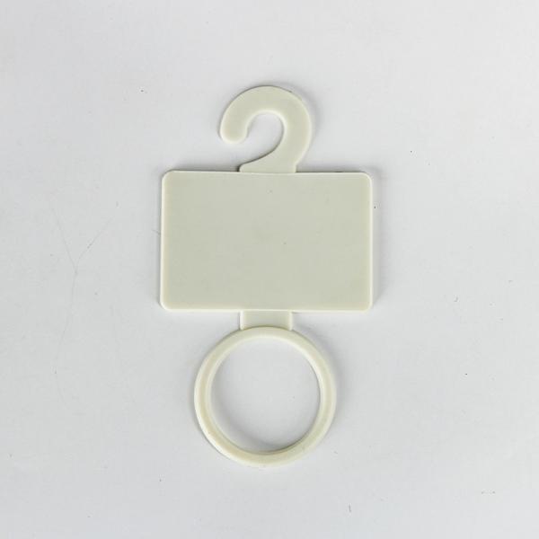 White Rectangle Plastic Scarf Holder Hanger Customized Logo Closet Scarf