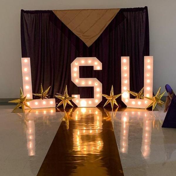 Customized Size Stainless Steel LED Marquee Letters for Outdoor Wedding Party