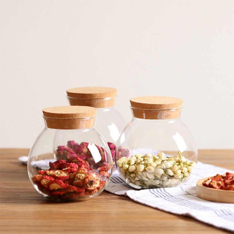 SGS Lead Free Borosilicate Glass Wide Mouth Storage Jars