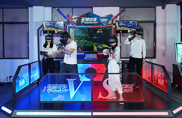 VR Aircraft Game Machine 9D Infinite War Shooting Simulator Stand Motion Equipment