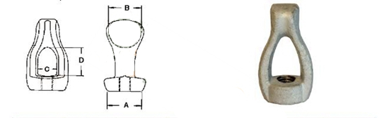 Thimble Eye Nuts hot dip galvanized transmission line fitting