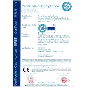 Wenyao 10 Chute High Sorting Speed Color Sorter Multifunction CCD Camera Wheat