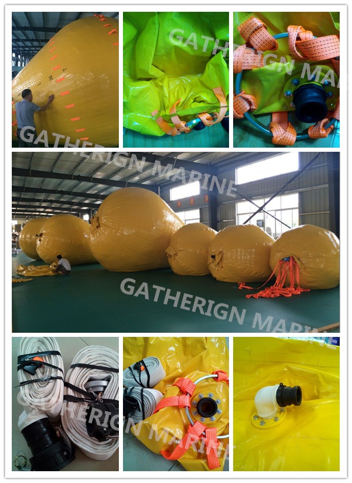 High strengh 2 tons load test water bag for crane&davit