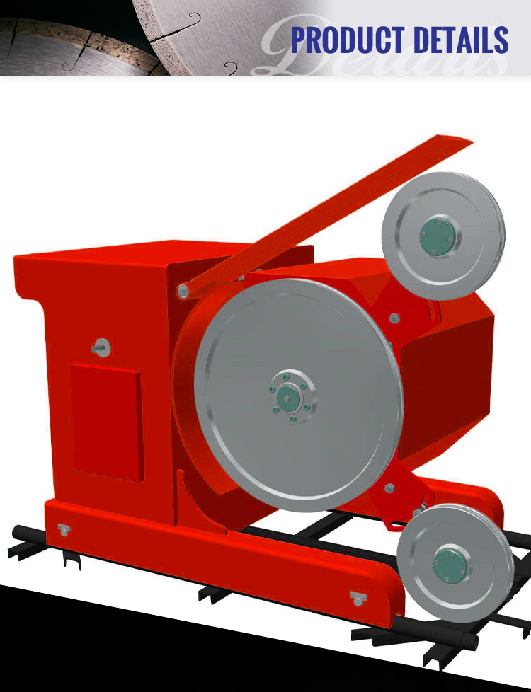 Small Diamond Saw Rope Machine Stone Wire Cutting Rock Cutting Wire Saw Machine Red