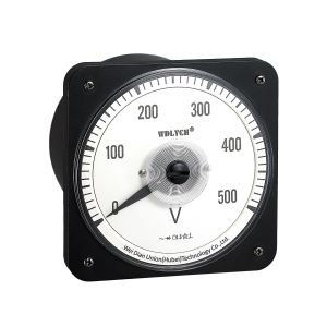 Wide Angle Advanced Analog Panel Voltmeter , Analog Electric Meter With Alarm