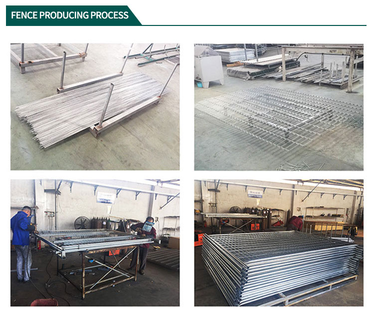 Construction Security Temp Fence Panels 6ft x 10ft 1830*3050mm Spacing 4"x12'(100mm*300mm) Akzol Powder Coated 25mm*1.6