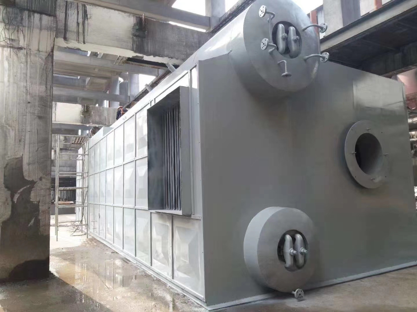 Water Tube Steam Boiler With Flue Gas Condensation Recovery For Benefit