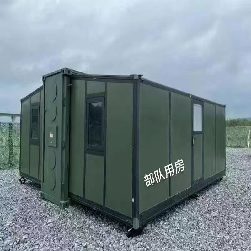 Prefab Four Bedroom One Bathroom Container House with Steel Structure and Sandwich Panel