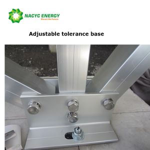 Anodized Aluminum Solar Ground Mount Solar Racking Systems Solar Panel Mounting