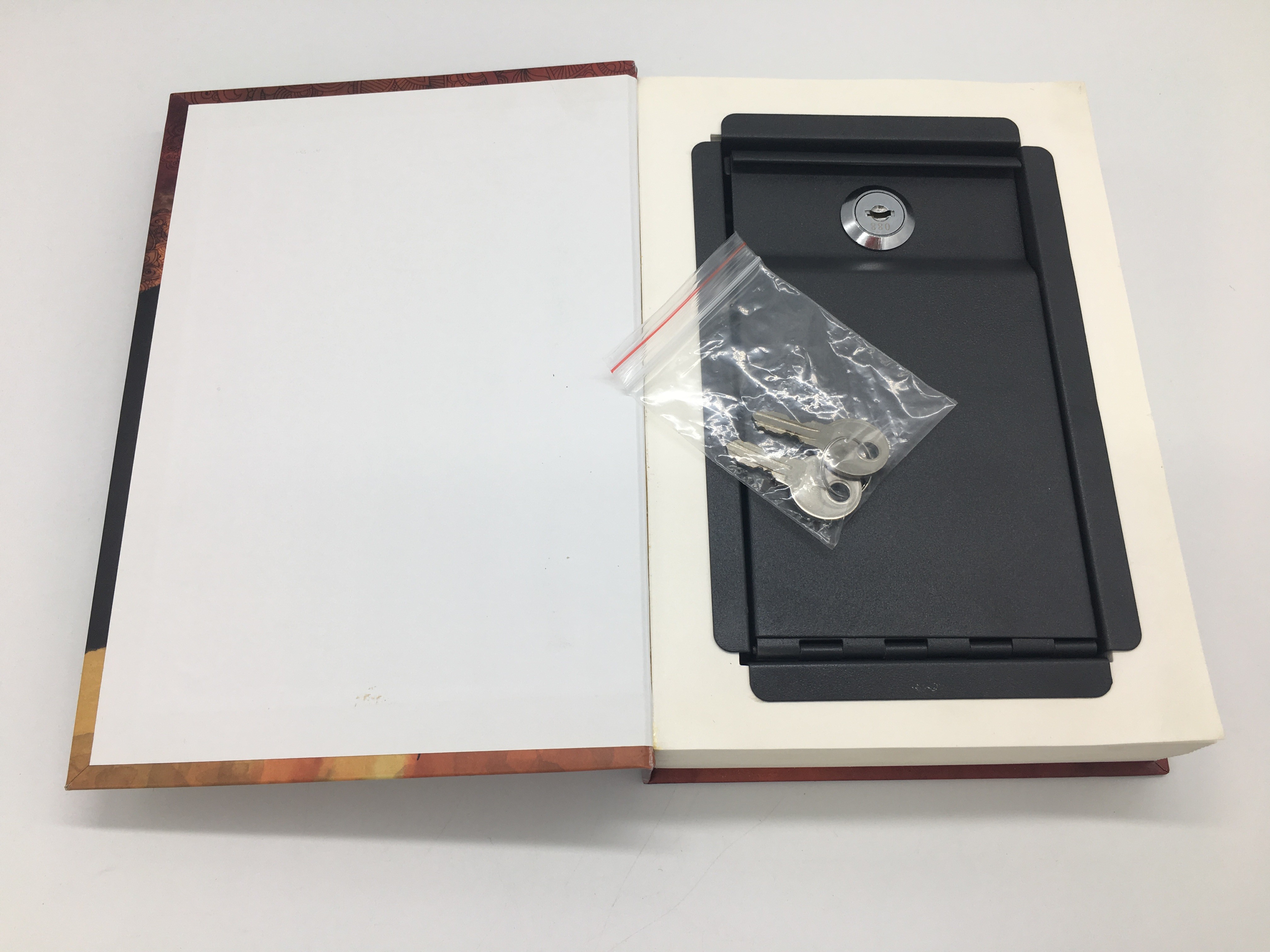 Book Shape Secret Storage Box / Customized safe lock box 220x154x45mm