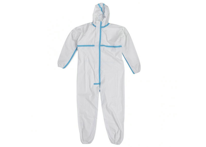 Dust Proof Full Body Disposable Coveralls Prevent Invasion For Staff