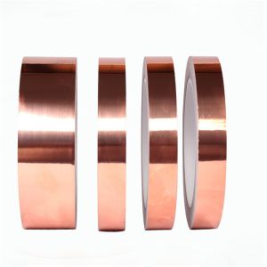 China 50μm Thickness  Electromagnetic shielding Pure Copper Foil Tape on sale