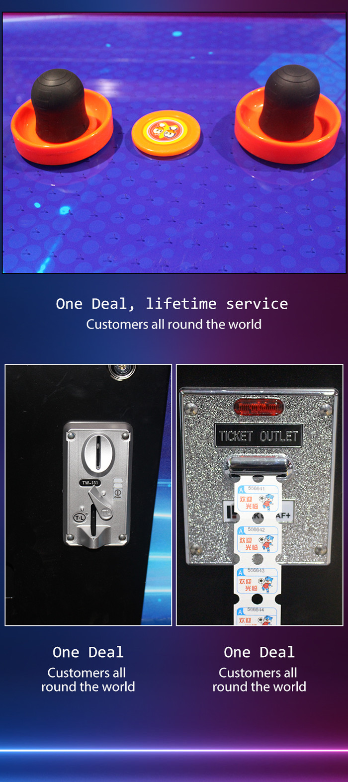 Curve Surfuce Air Hockey 2 Players Coin Operated Machine Ticket Redemption Games