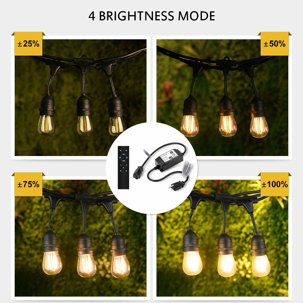 IP65 360w Wireless Rf Smart LED String Lights Dimmer