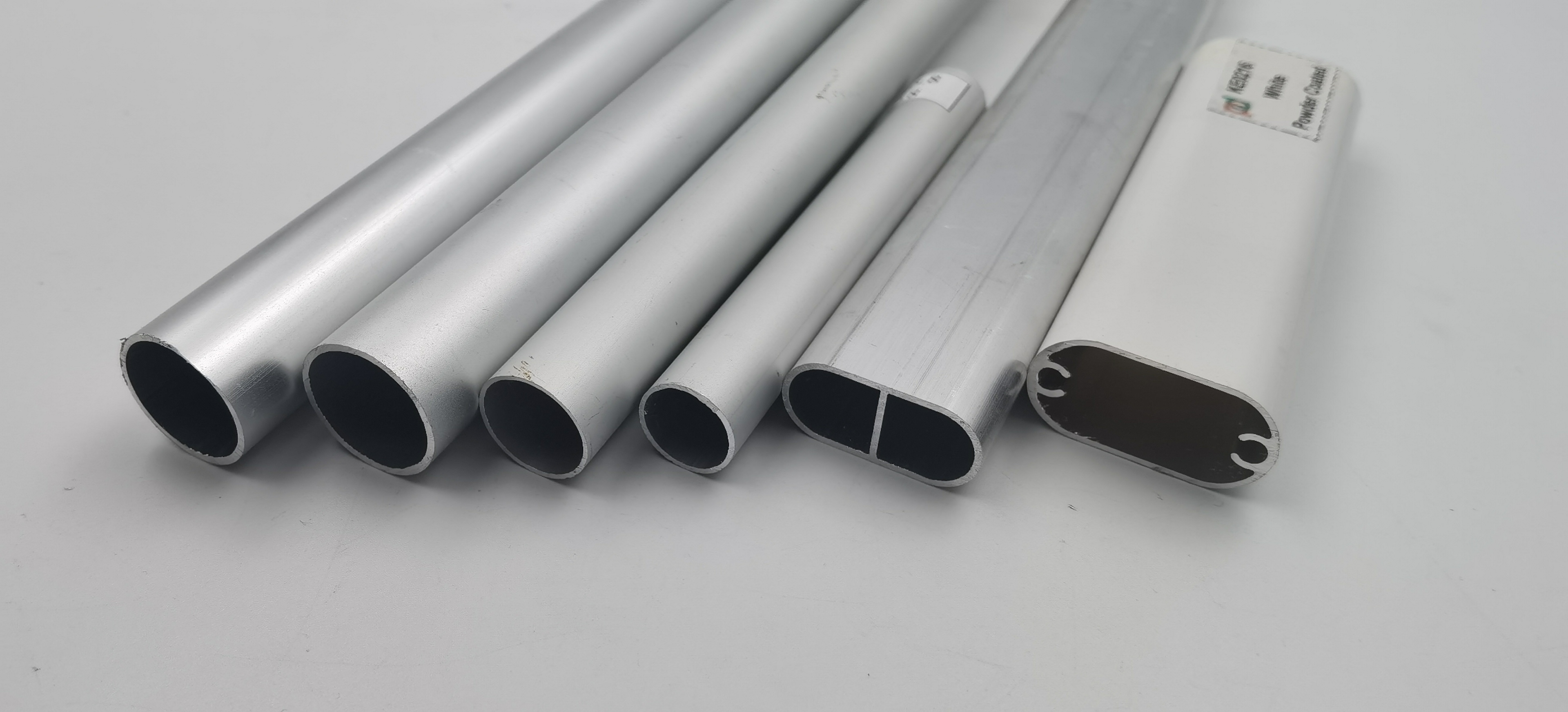 Wardrobe Clothes Hanger Aluminum Rail Extrusions Round And Ellipse Tubes