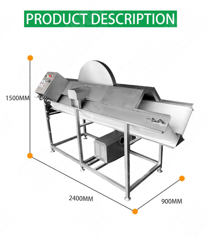 Sweet Melon Radish Apple Half Cutting Machine 1.87kw 150KG