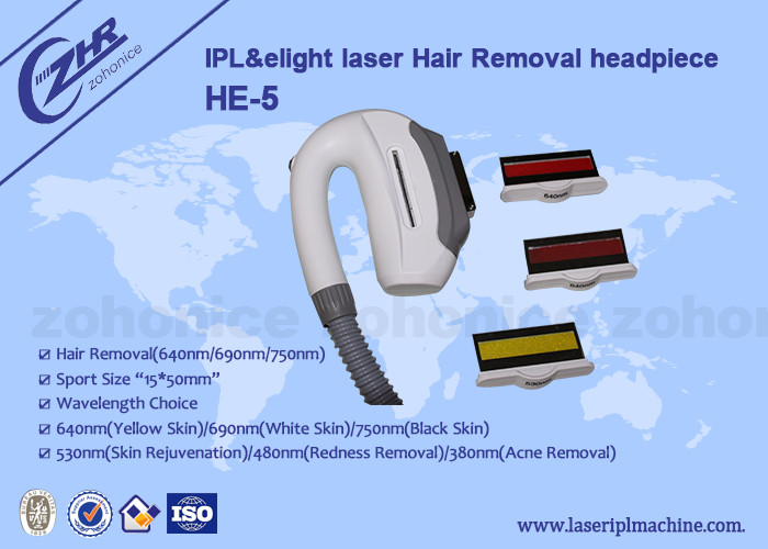 IPL & E - Light Hair Removal Laser Handle Piece Big Spot Size 15*50mm