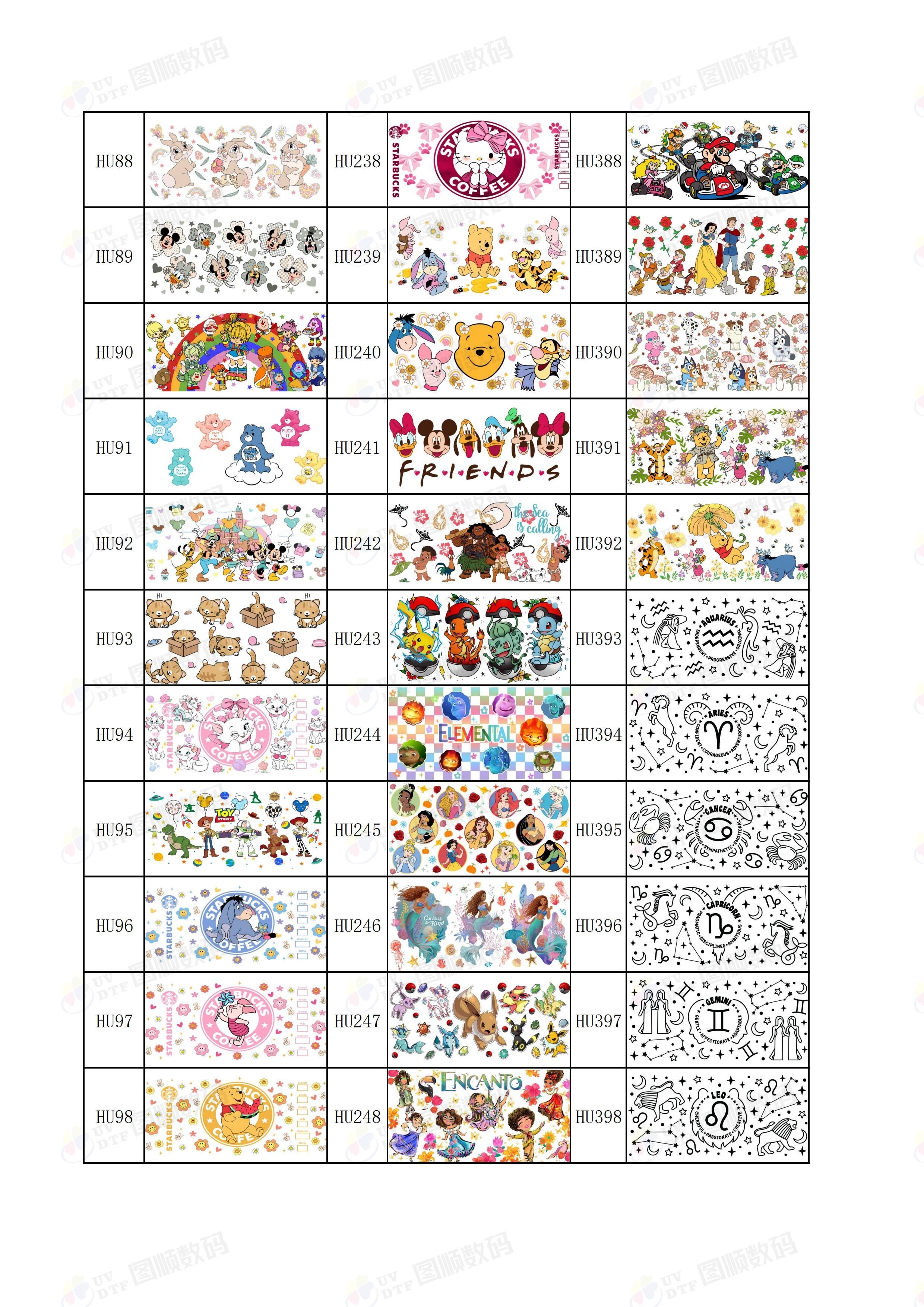 DIY 0.1mm Removeable Adhesive UV DTF Transfer Film Sticker Wraps OEM