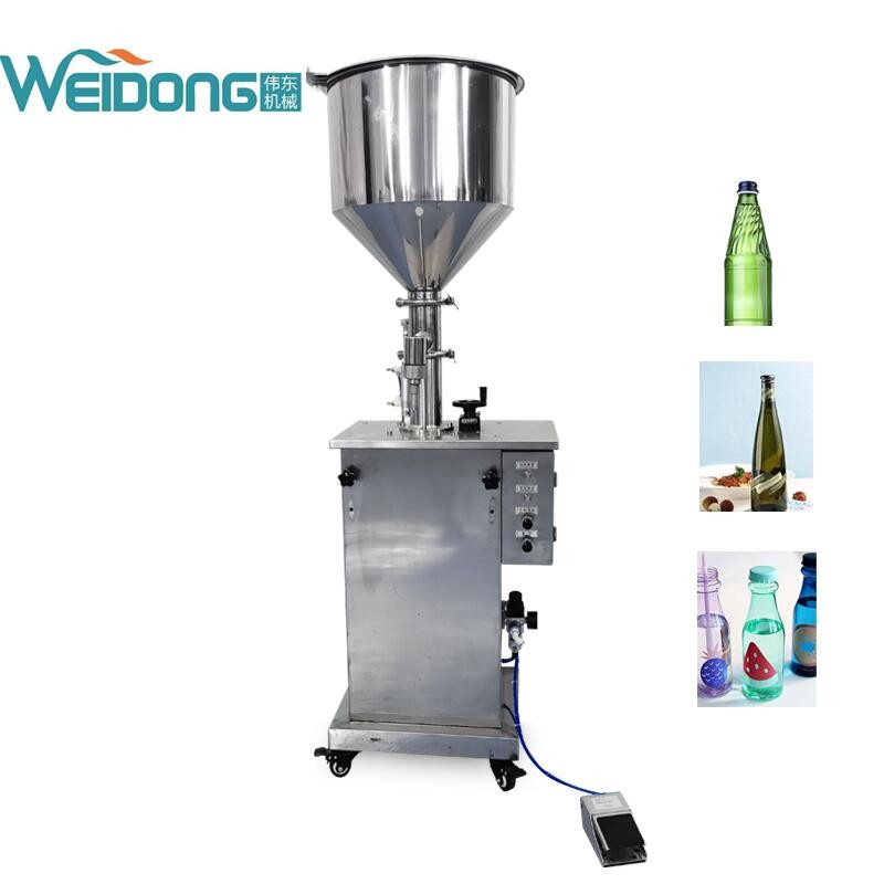 Pneumatic Electric Paste Cosmetic Liquid Filling Packing Machine Single Head