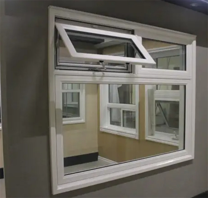 Tempered Glass Awning Windows With Modern Design And Stainless Steel Screen Netting