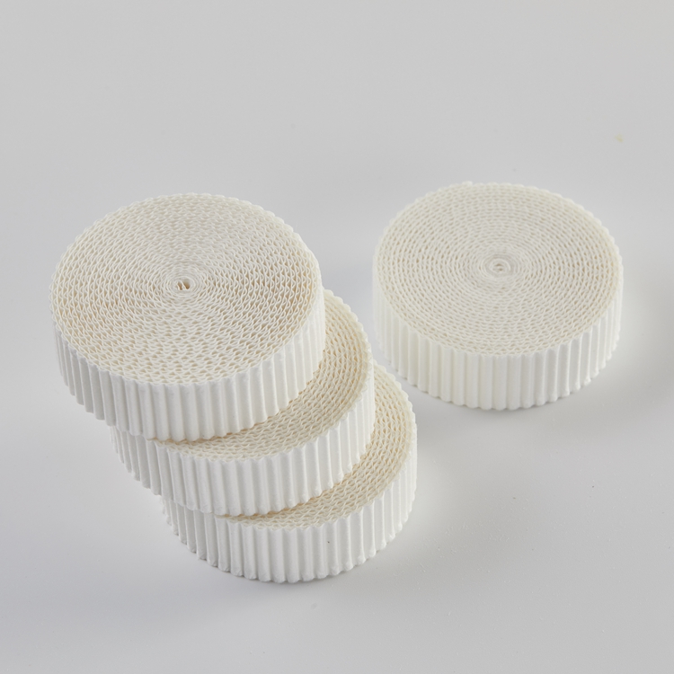 260% Pleated / Waved / Creped Absorbent Filter Paper For Medical HMEF / HME