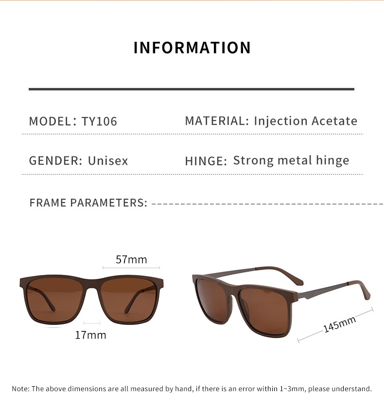 Acetate Square Uv Ray Sunglasses Hypoallergenic OEM For Women Men