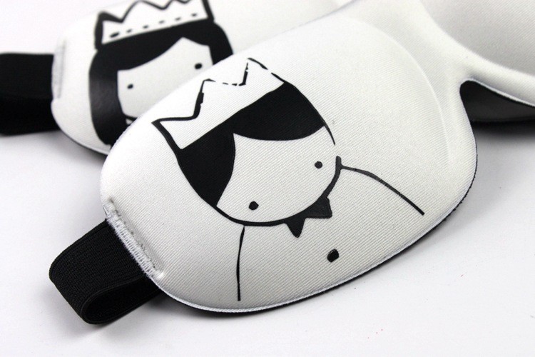 Fashion Memory Foam Night Eye Cover 3D Lint Free Eye Patch With Ear Plugs