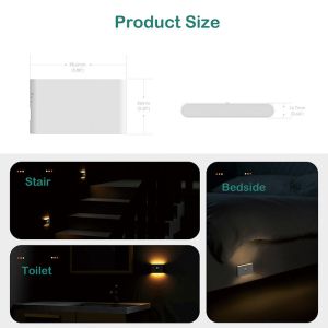 Motion Sensor Led Night Light With Adjustable Brightness Up To 10 Feet Range
