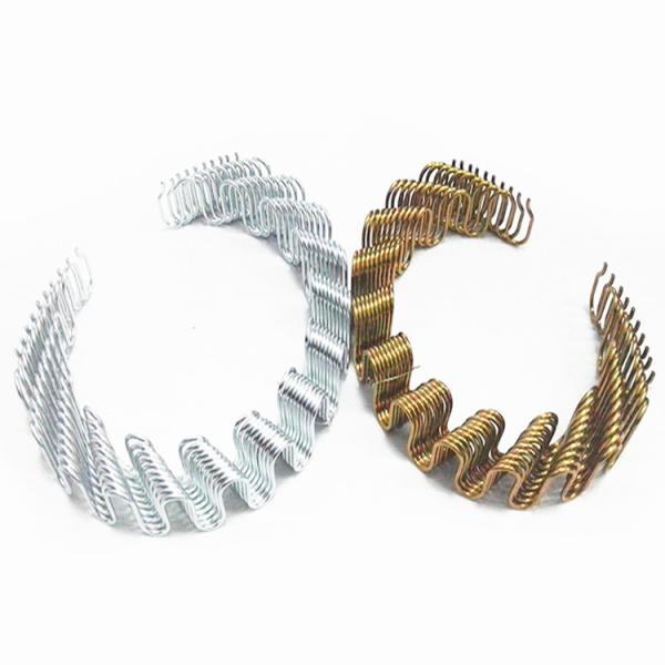 Anti Rust Zig Zag Sofa Springs Black / Silver / Golden Color High Carbon Steel
