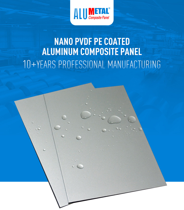 5mm Fireproof Aluminium Cladding Sheet PVDF Coating Panel