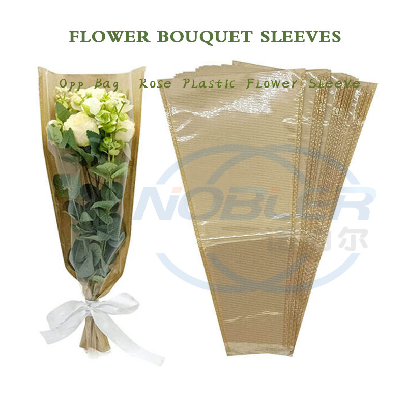 Multiple Bags Y Shape Kraft Paper Flower Bouquets Sleeves For Rose Wrapping