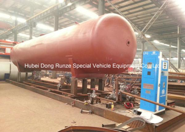 Quality 50000L LPG Gas Tank Skid Mounted , Propane Gas Tank For Mobile Gas Refilling for sale