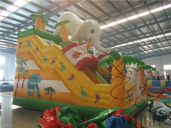 commercial kids Virgin Forest inflatable bouncer, inflatable jumping castle for park
