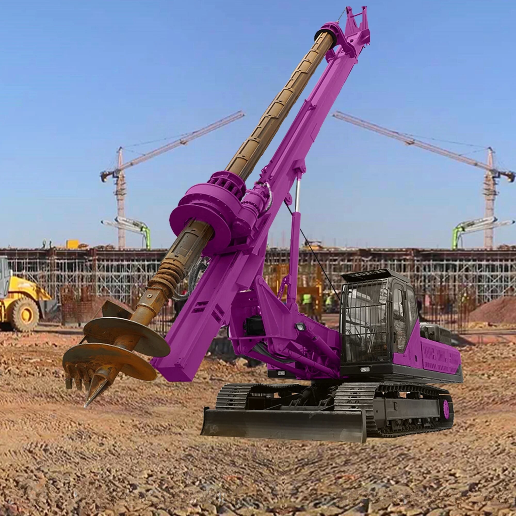 Rotary Borehole Drilling Rig Equipment Hydraulic Portable Rotary Drilling Rig Machine