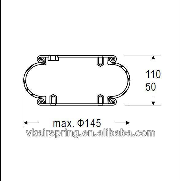 Single Convoluted Air Spring/Air Suspension Spring FS120-9 / Air Bags Air