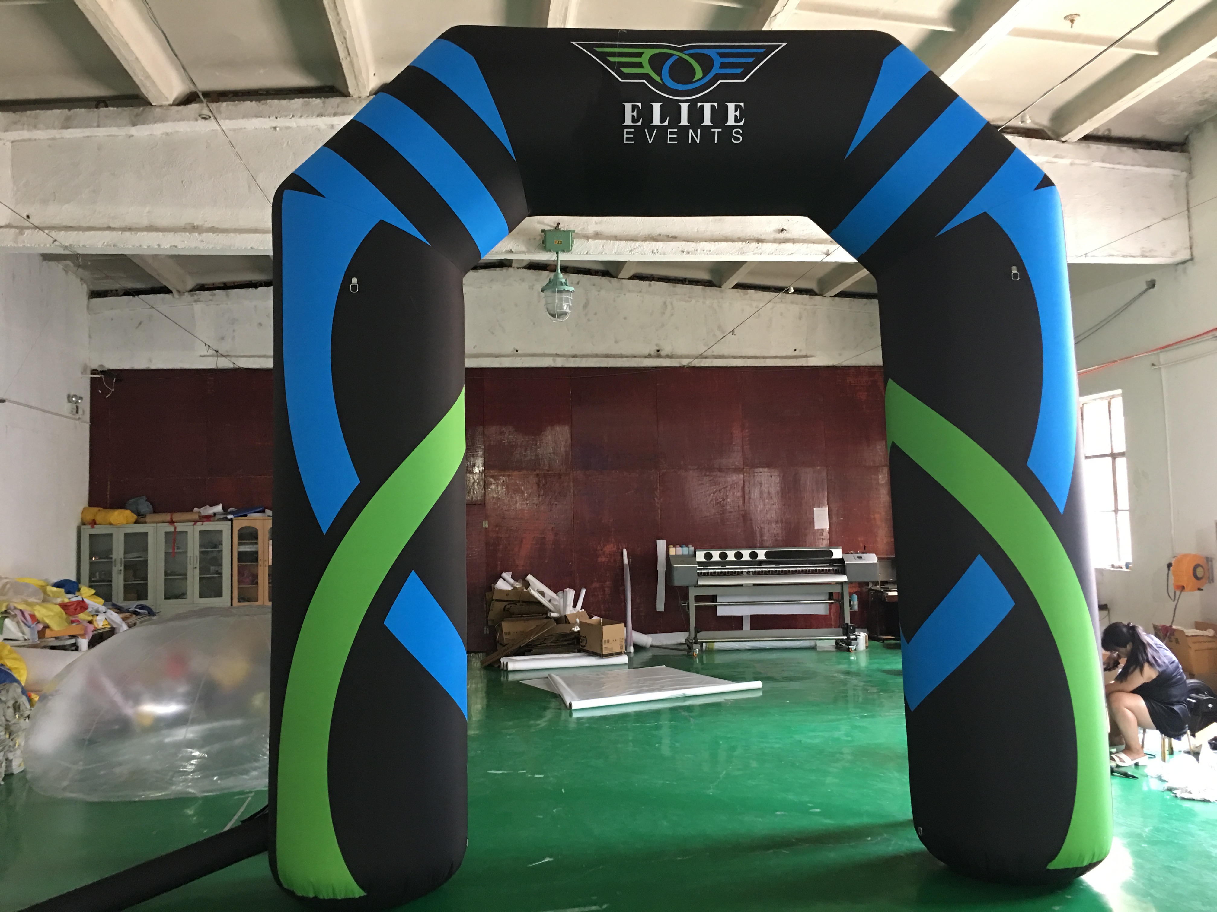 Custom Logo size waterproof start welcome finish gate inflatable misting Arch