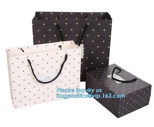 Luxury Paper Gift Carrier Shopping Bag Party Bag with Handles,printed paper carrier bag for apparel shopping bag, bageas