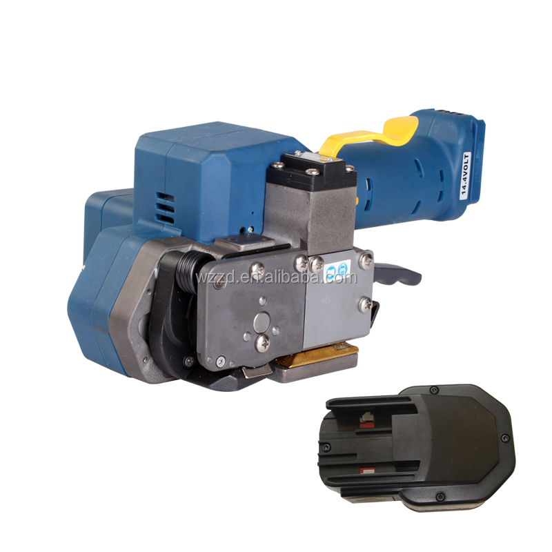 Battery Powered Plastic Strapping Tool for Packaging and Sealing Portable and Rechargeable Strapping Machine for Large Volume Operations 0.6-1.05mm