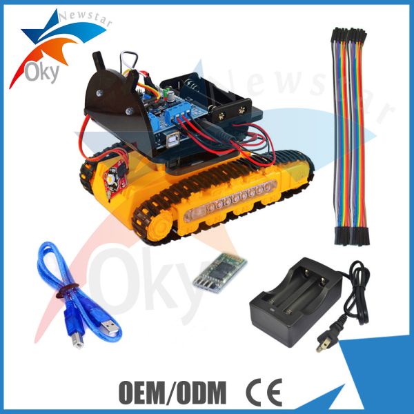  Servo 360 Degree Arduino Car Robot , Arduino Bluetooth Mobile Phone Controls Car Manufactures