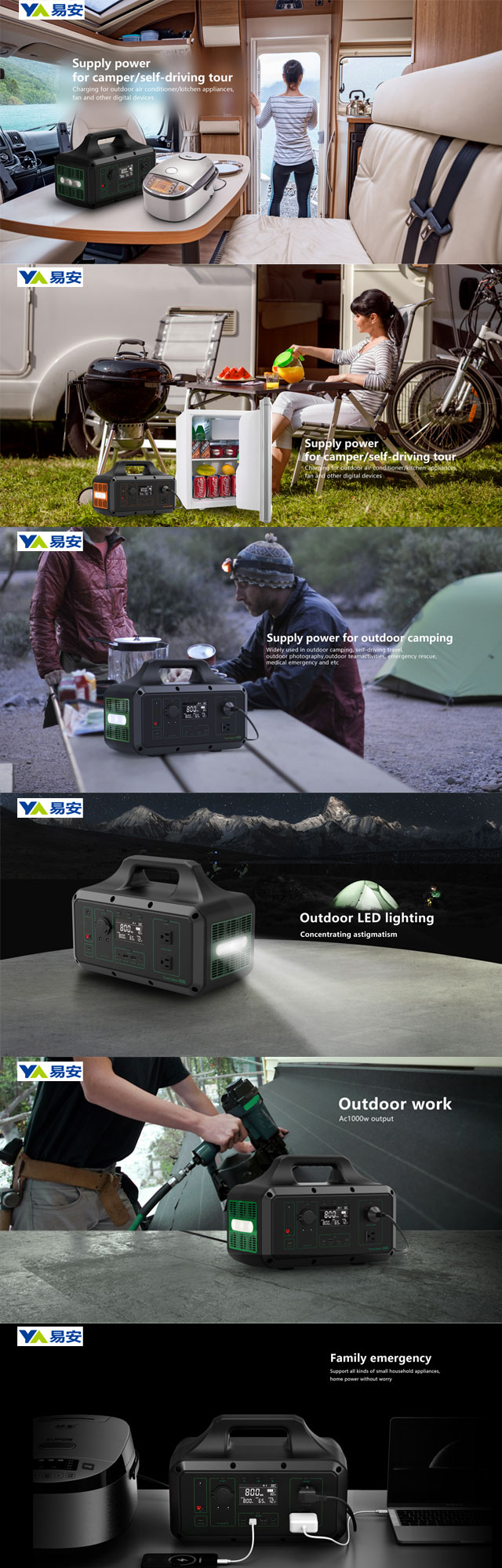 Outdoor Advertising Mobile Truck Portable Batteries 500Wh