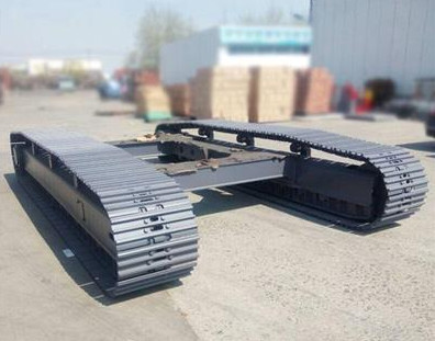 Hydraulic Rubber And Steel Crawler Track Undercarriage With Folding Tower